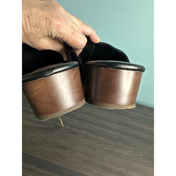 Splendid Women's Black suede clog great condition size 7.5 - Picture 5 of 9